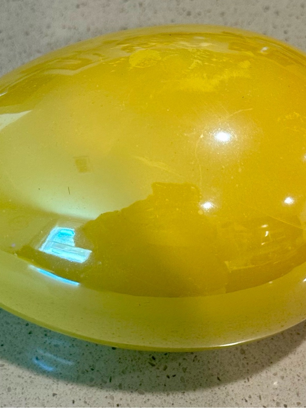 Yellow Ceramic Egg